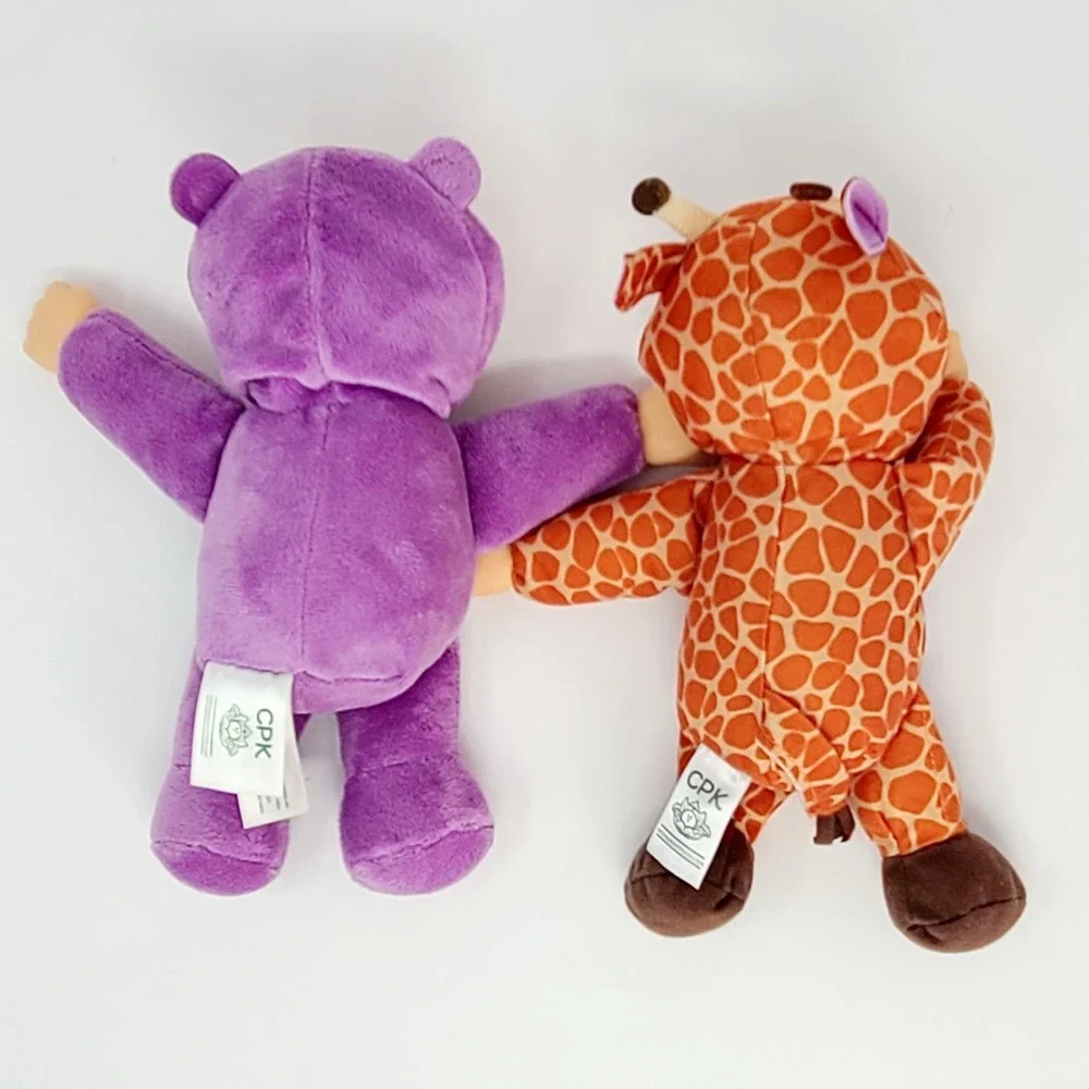 Cabbage Patch Kids Cuties Plush Hippo Giraffe Dolls 10